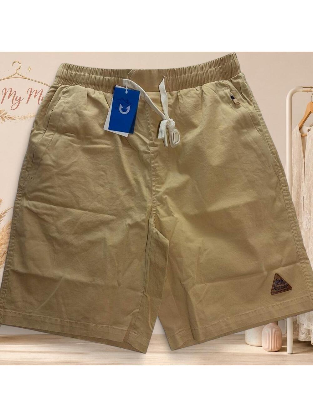 Men's Tan and Cream Shorts